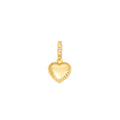 Heart Charm with Crystal Bail