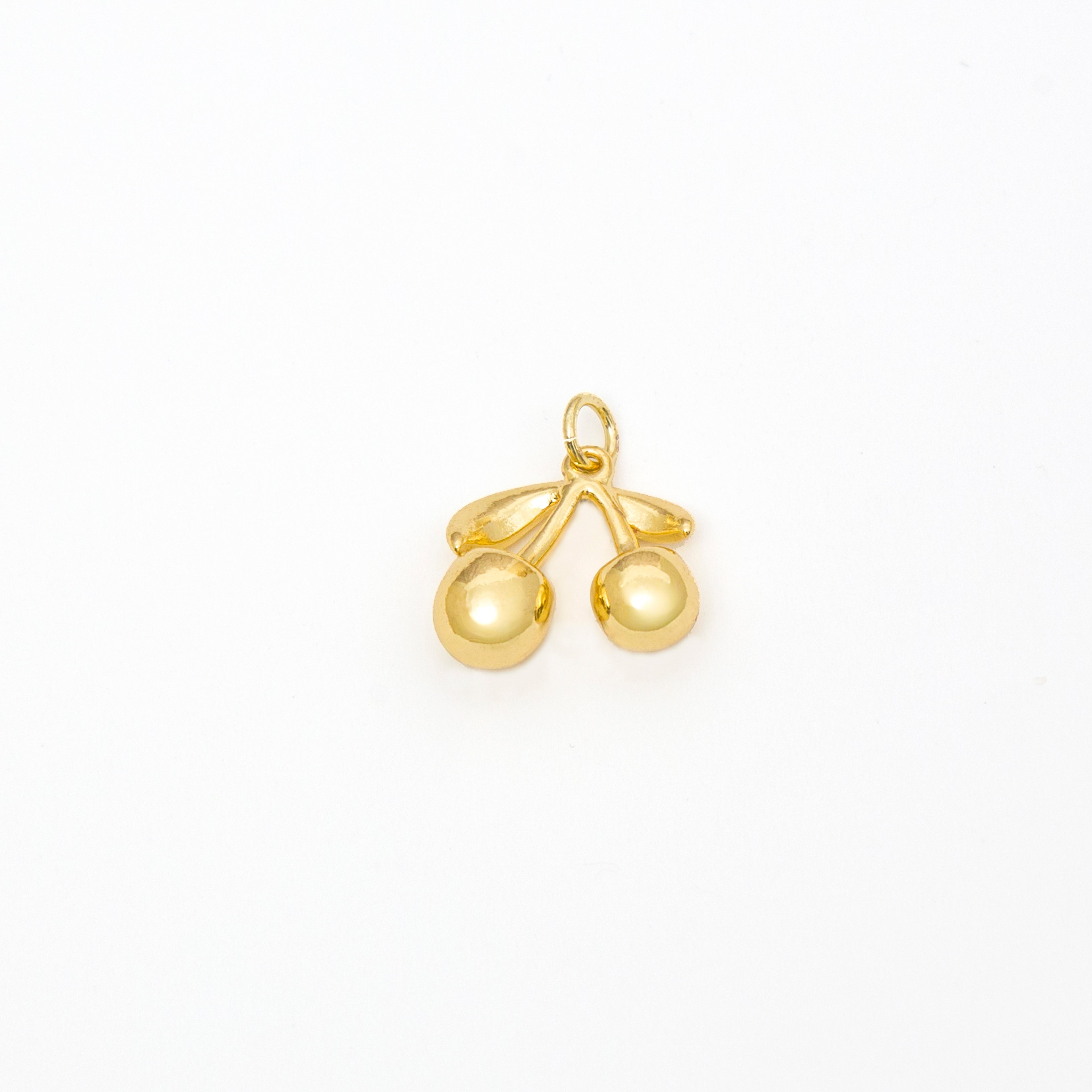 Gold Cherries Charm