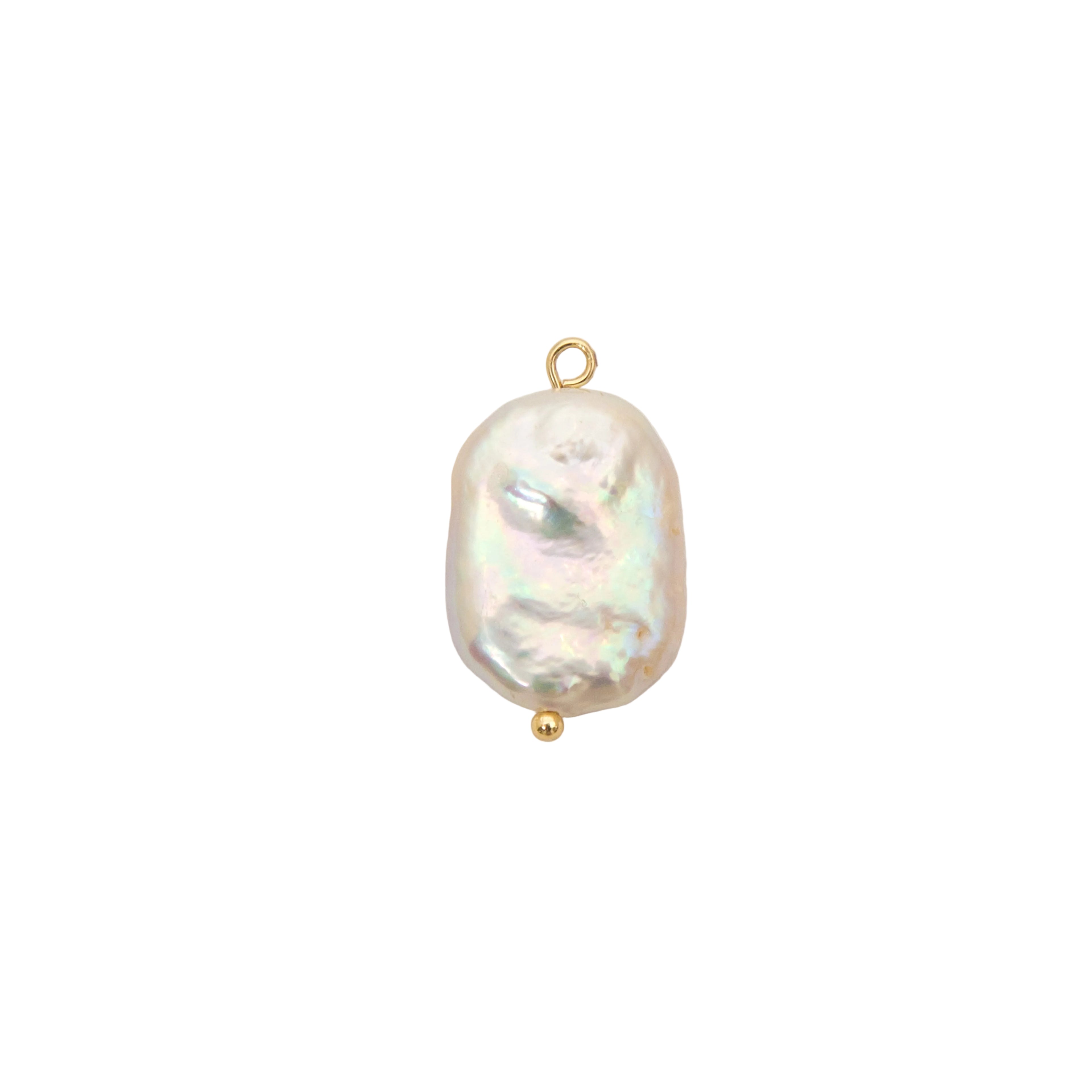 Baroque Pearl Charm - Pink