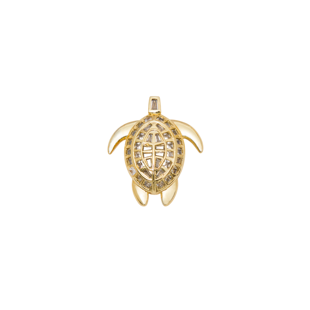 Pavé Turtle Charm cutout