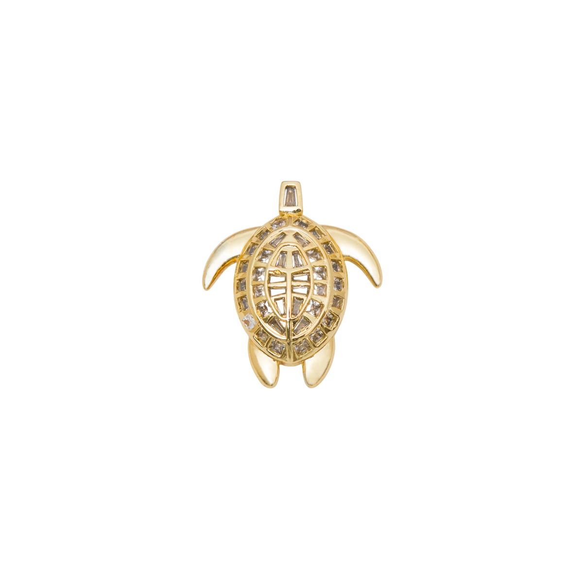 Pavé Turtle Charm