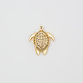 Pavé Turtle Charm