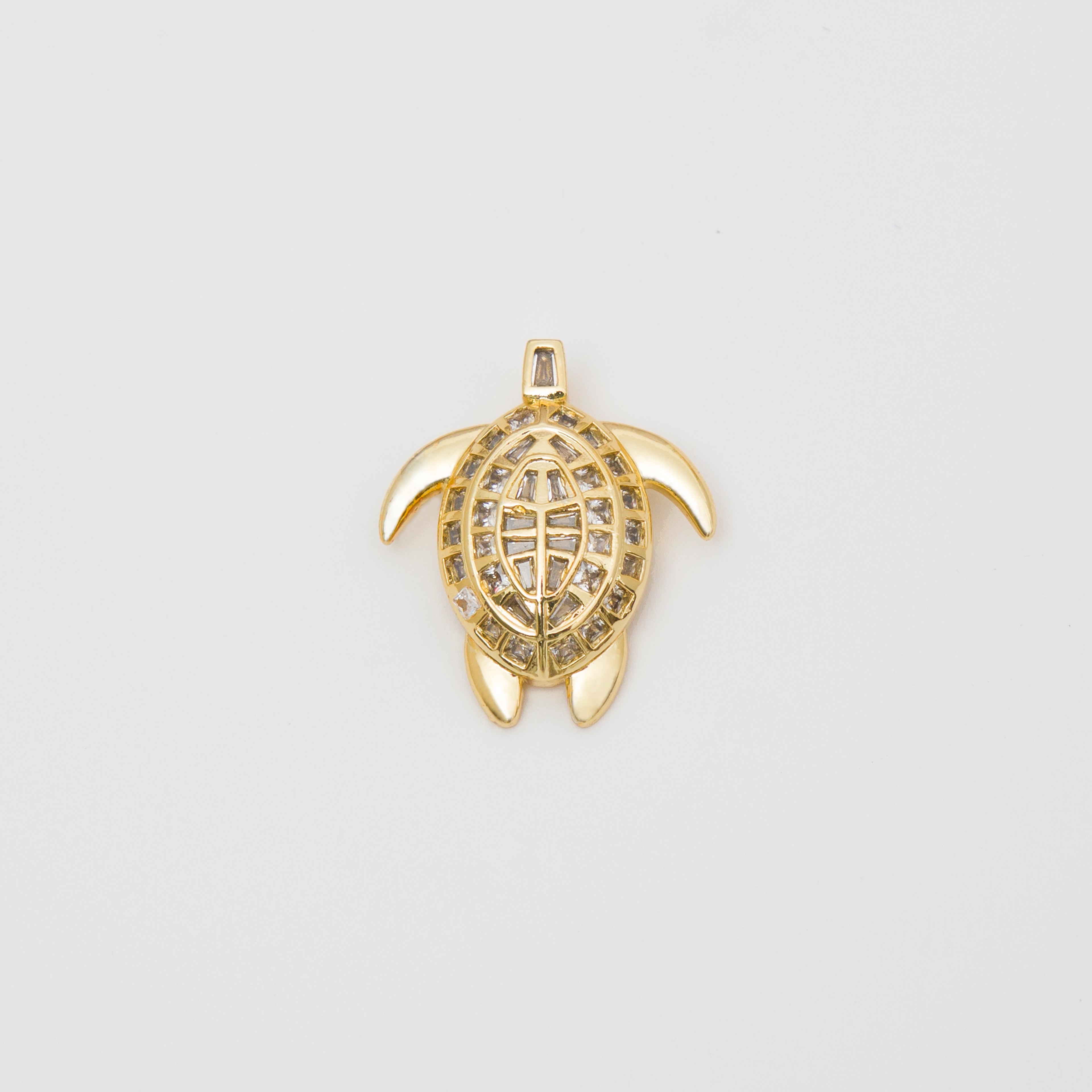 Pavé Turtle Charm