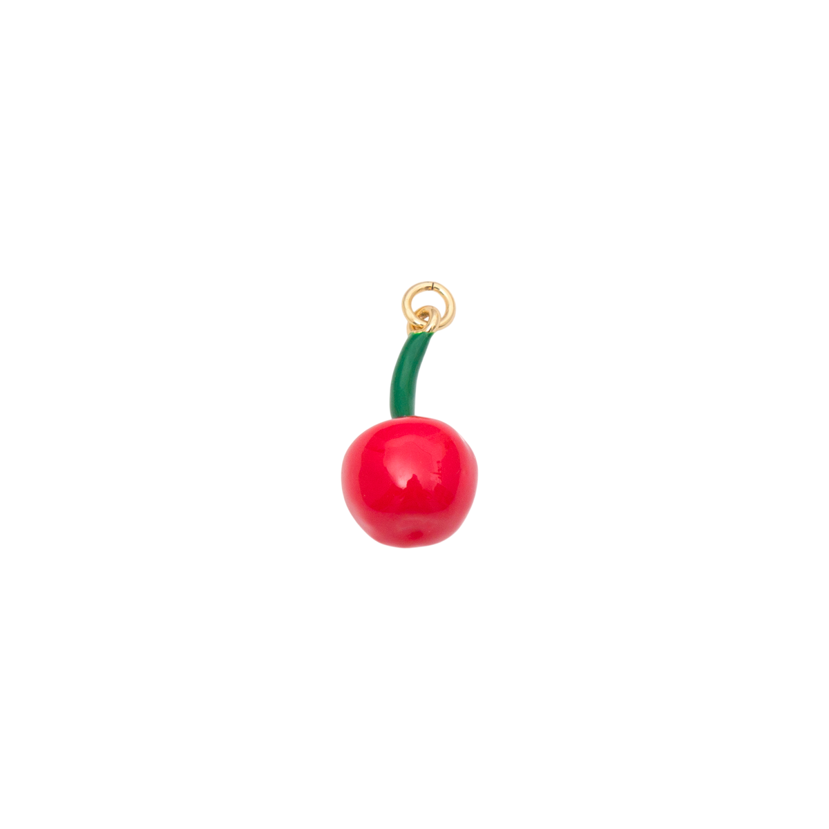 Enamel Cherry Charm