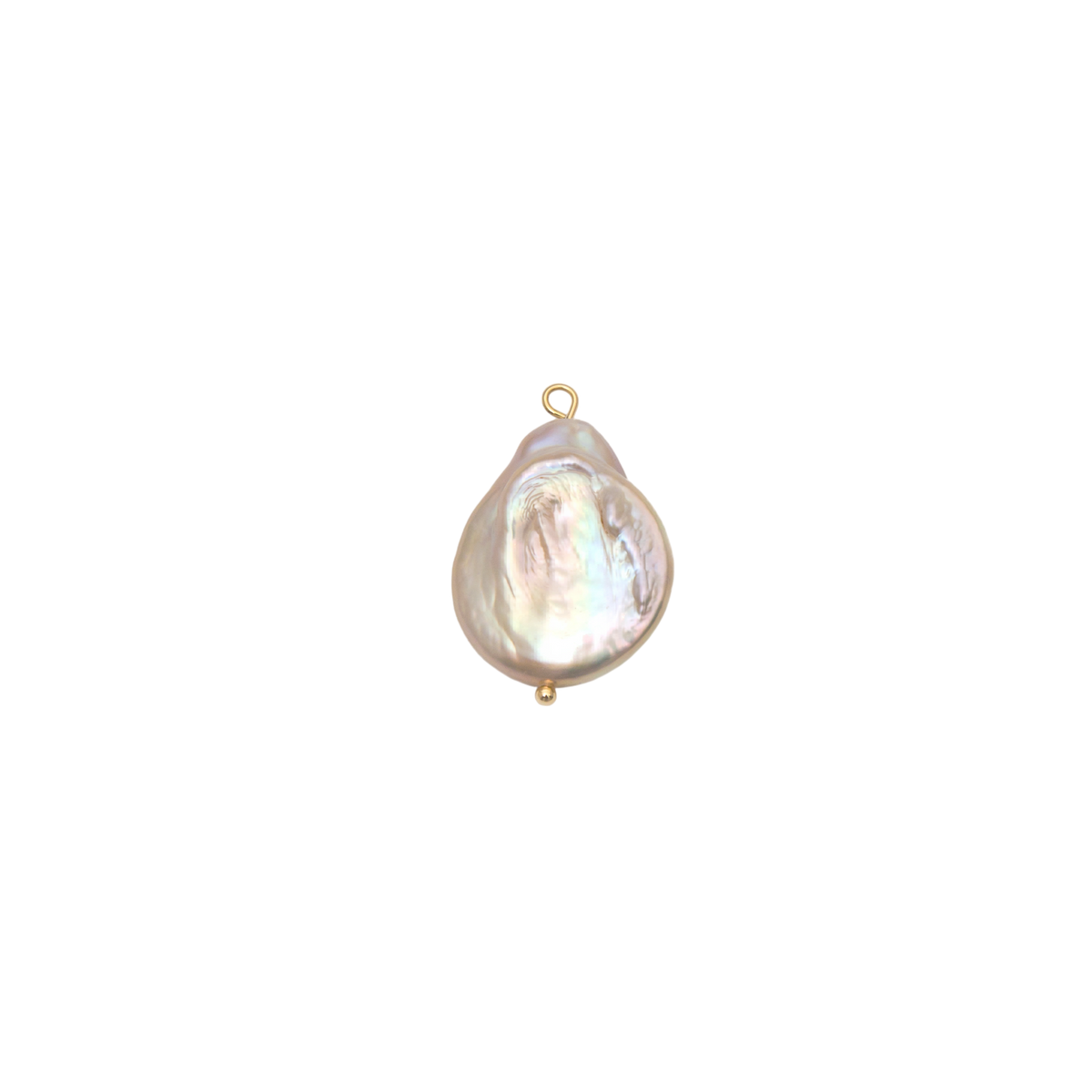 Baroque Pearl Pendant Charm cutout