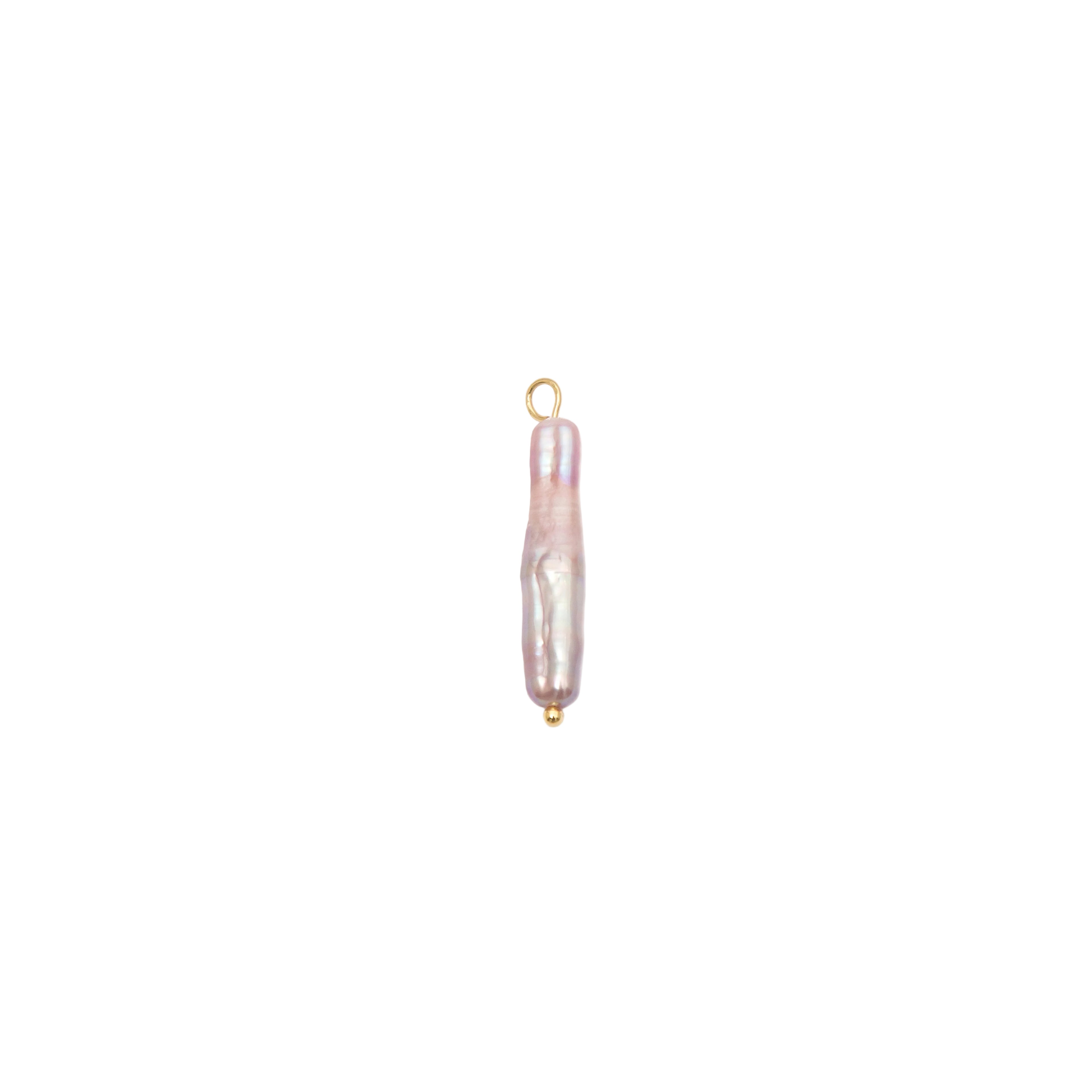 Baroque Pearl Coin Charm