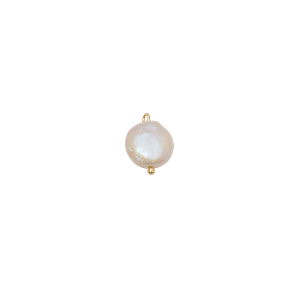 Coin Pearl Charm cutout