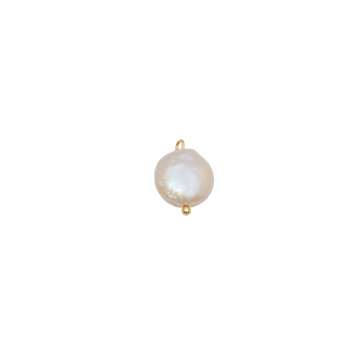 Coin Pearl Charm cutout