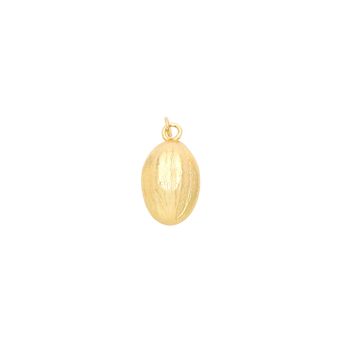 Textured Oval Charm cutout