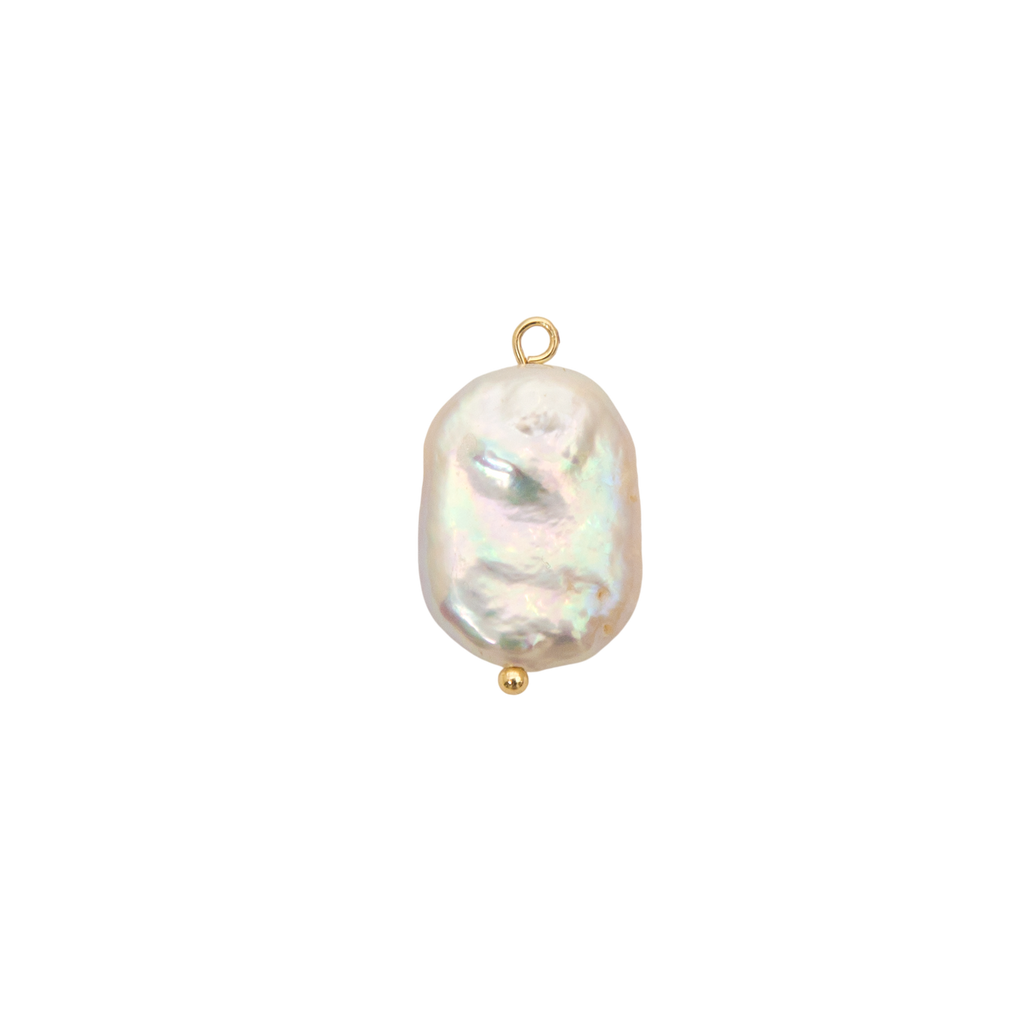 Baroque Pearl Charm - White cutout