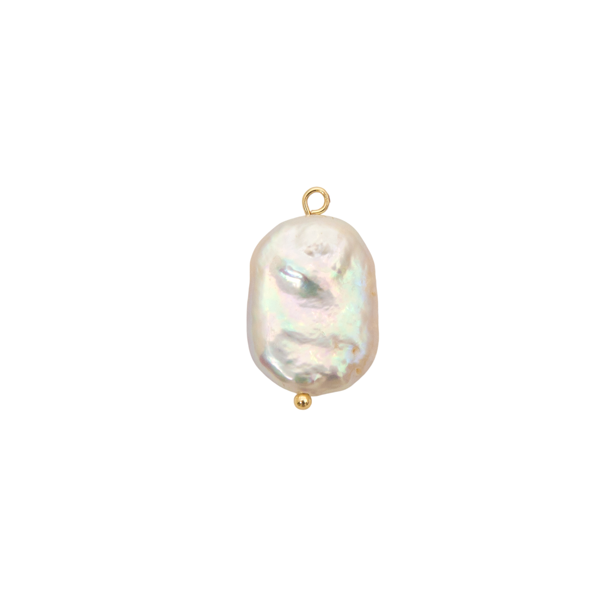 Baroque Pearl Charm - White cutout