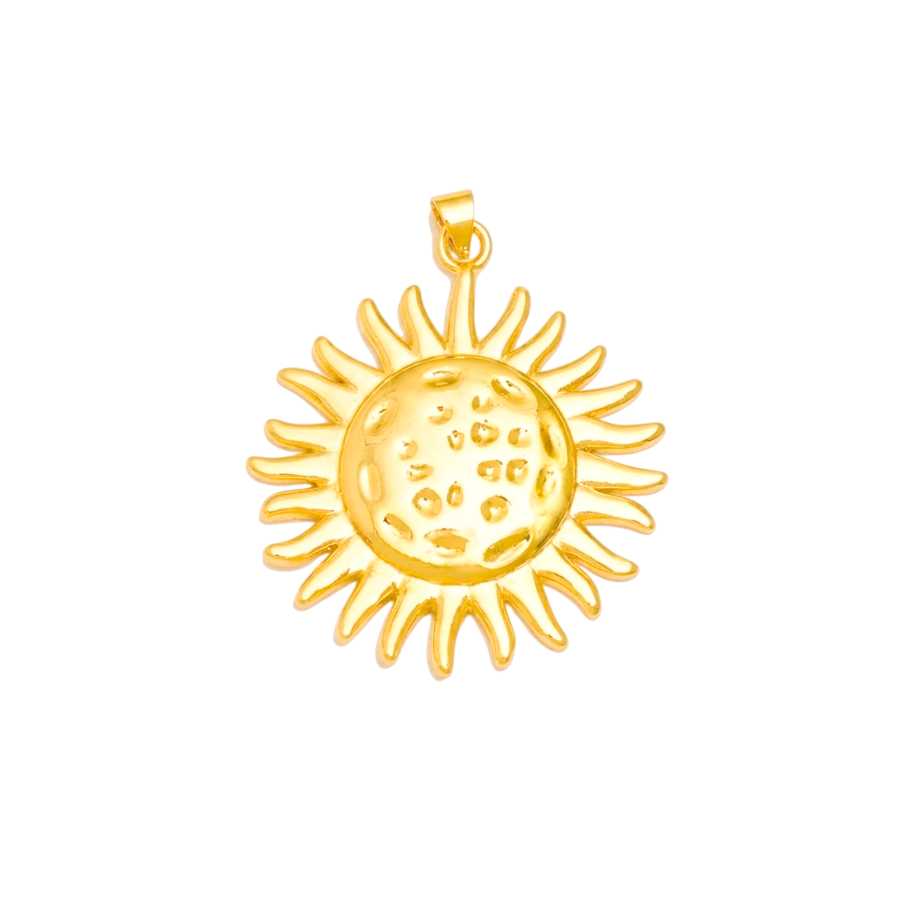 Sun Pendant Charm cutout