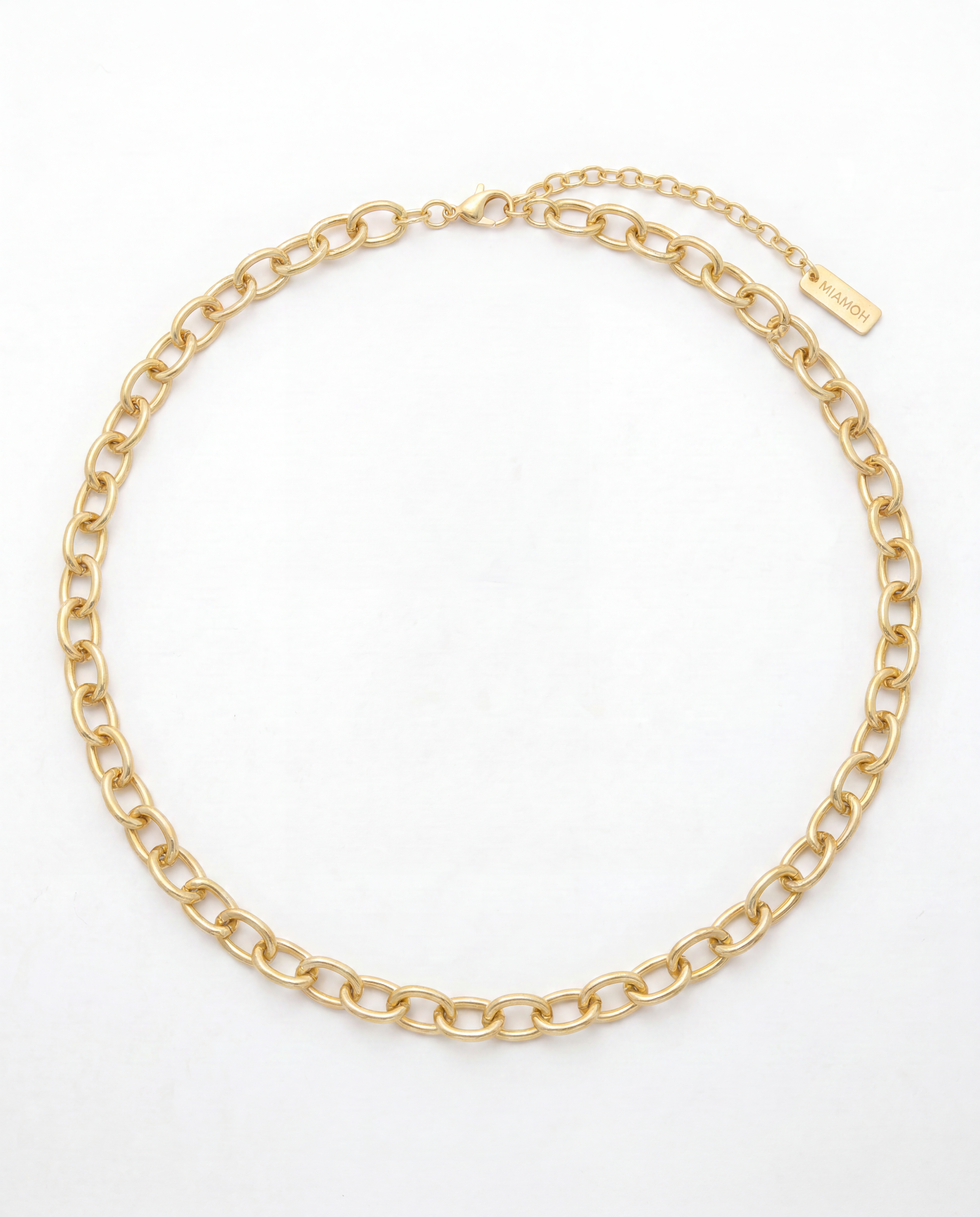 Oval Chain Necklace (Matte)