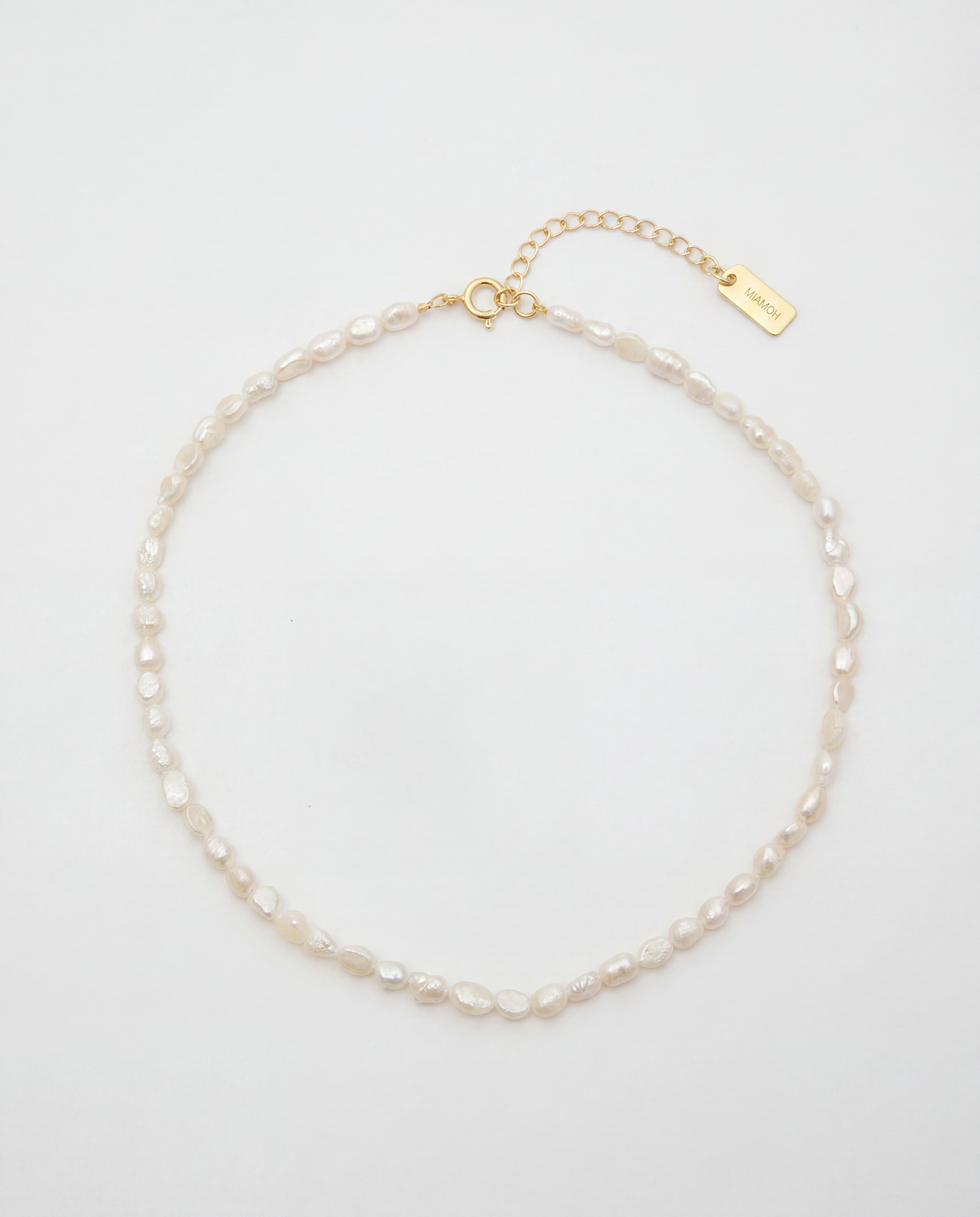 Freshwater Pearl Necklace with Mother-of-Pearl Pendant