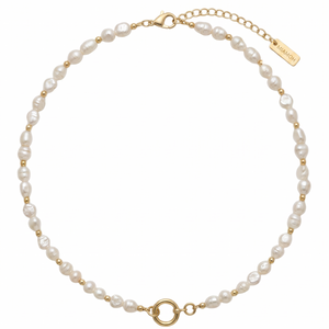 Pearl Necklace with Statement Clasp