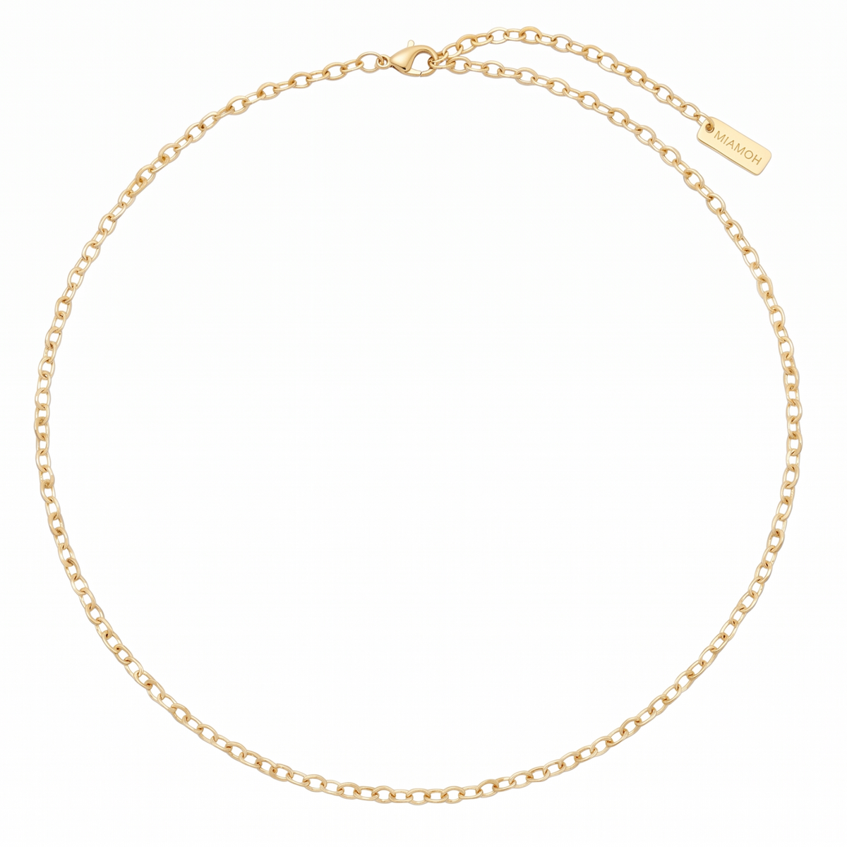 Oval Chain Necklace (Polished)
