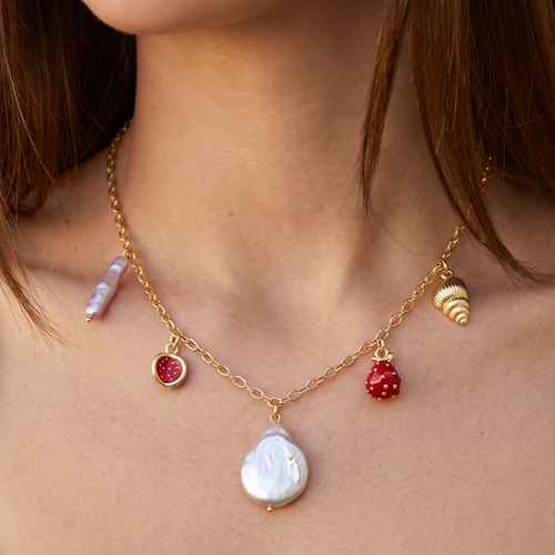Baroque Pearl Pendant Charm