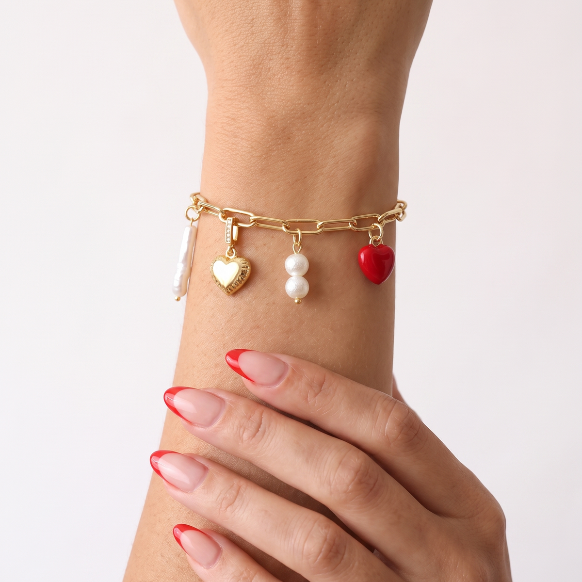 Double Pearl Charm