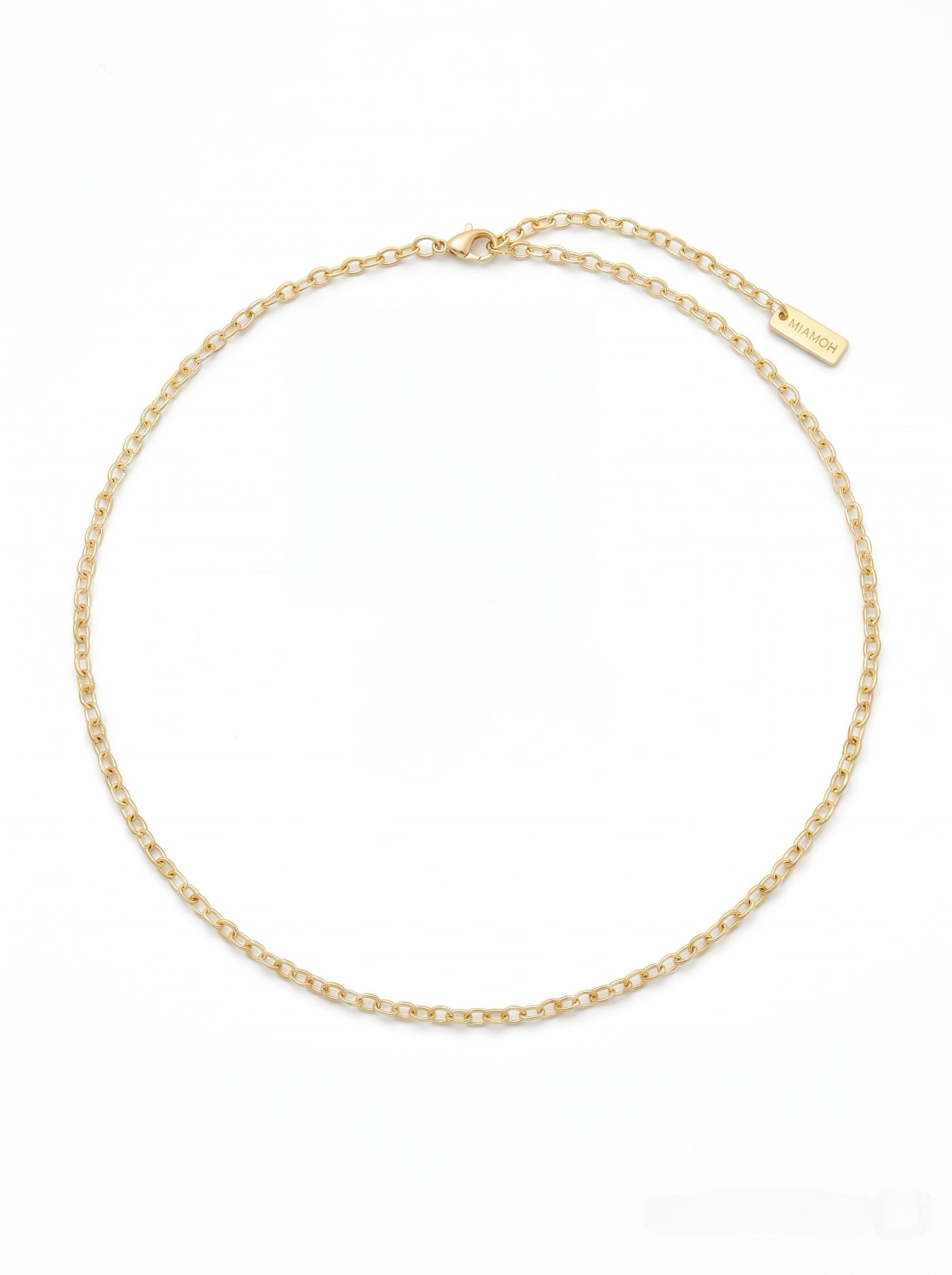 Oval Chain Necklace (Polished)